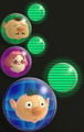 The health of the three main leaders in Pikmin 3.
