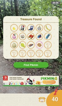 Pikmin Finder Treasure Menu.jpg