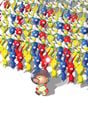 Another artwork of Olimar and his army of Pikmin.