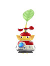 An animation of a Yellow Pikmin with a Pikmin 4 Spaceship from Pikmin Bloom