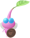 A Winged Roadside Decor Pikmin with Coin decor from Pikmin Bloom.