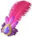 "Rio Carnival Headpiece (Purple)" Mii head item part in Pikmin Bloom.