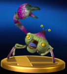 The trophy for a Peckish Aristocrab in the Wii U version of Super Smash Bros. for Nintendo 3DS and Wii U.