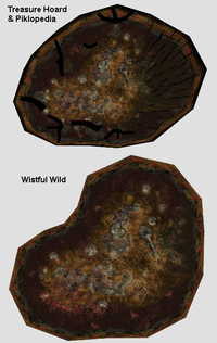 Comparison of the visible level model for the Wistful Wild and its version in the Piklopedia and Treasure Hoard.