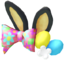 "Colorful Bunny Ears (Black)" Mii hat part in Pikmin Bloom.