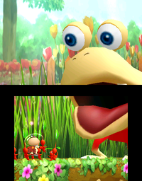 The Bulborb cutscene in The Shadow in the Brush.