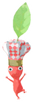 Lifelog artwork of a Red Restaurant Decor Pikmin with Chef Hat (Rare) decor from Pikmin Bloom.