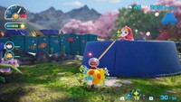 A screenshot of Pikmin 4 showing a matryoshka doll treasure.