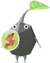A Rock Special Decor Pikmin with Fall Sticker decor from Pikmin Bloom.