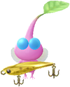 A Winged Waterside Decor Pikmin with Fishing Lure (Rare) decor from Pikmin Bloom.