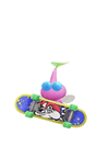 An animation of a Winged Pikmin with a Fingerboard from Pikmin Bloom