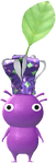 A Purple Restaurant Decor Pikmin with Chef Hat (Rare) decor from Pikmin Bloom.