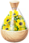 A full jar of yellow windflower petals from Pikmin Bloom.