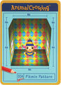 The front of the Animal Crossing "Pikmin Pattern" e-card.