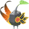 A Rock Special Decor Pikmin with Rio Carnival decor from Pikmin Bloom.