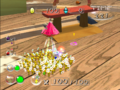 Yellow Pikmin in the Lost Toy Box of Challenge Mode.