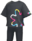 "Flower print T-shirt (black)" outfit in Pikmin Bloom. Original filename is icon_Preset_Costume_1313_FChallenge03.