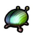 The Piklopedia icon of the Iridescent Flint Beetle in the Nintendo Switch version of Pikmin 2.