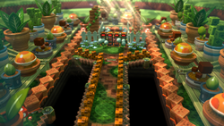 The starting screen for Bulborb Forest.