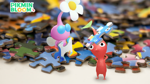 Promotional image for the 2025 Puzzle Event in Pikmin Bloom.