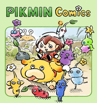 The key art for the Pikmin comics in Nintendo Today!