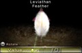 The Leviathan Feather being analyzed.