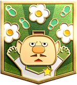The Charlie badge from Pikmin Bloom.