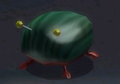 Close-up of an Iridescent Flint Beetle in Pikmin 2.