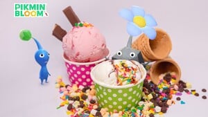 Promotional image for the 2024 Ice Cream Event in Pikmin Bloom.