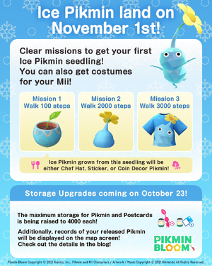 Information about the 2025 Ice Pikmin Event in Pikmin Bloom.