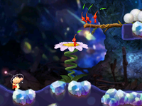 The Springpetal introduction cutscene in Springpetal Cave.