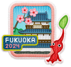 The patch rewarded for the Pikmin Bloom Tour 2024: Fukuoka Event.