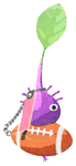 Lifelog artwork of a Purple Stadium Decor Pikmin with Ball Keychain decor from Pikmin Bloom.