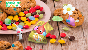 Promotional image for the 4th Anniversary Snack Event in Pikmin Bloom.