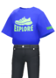 "Explore printed T-shirt (Blue)" outfit in Pikmin Bloom. Original filename is <code>icon_Preset_Costume_1303_Challenge03</code>.