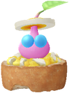 A Winged Bakery Decor Pikmin with Baguette (Rare) decor from Pikmin Bloom.
