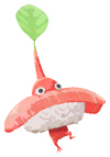 Lifelog artwork of a Red Sushi Restaurant Decor Pikmin with Sushi decor from Pikmin Bloom.