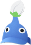 "Pikmin Sun Visor (Blue)" Mii head item part in Pikmin Bloom.