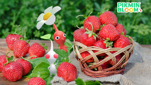 Promotional image for the 2024 Spring Sticker Event in Pikmin Bloom.