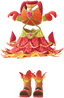 "Rio Carnival Outfit (Red)" Mii costume in Pikmin Bloom.
