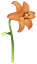 Red lilium Big Flower icon.