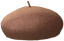 "Beret (Brown)" Mii head item part in Pikmin Bloom.