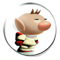 The icon for Captain Olimar in the Nintendo Switch version of Pikmin 1.