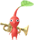 A Red Special Decor Pikmin with Tiny Instrument decor from Pikmin Bloom.