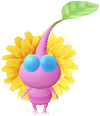 A Winged Zoo Decor Pikmin with Dandelion decor from Pikmin Bloom.