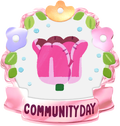 Parrot Tulip Community Day badge from Pikmin Bloom.