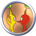 The second Pikmin badge from Pikmin Bloom.