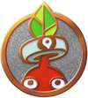 An old version of the first Decor Pikmin badge from Pikmin Bloom.