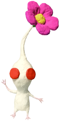 Artwork of a White Pikmin.