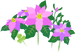 Texture for blue poinsettia flowers on the map in Pikmin Bloom.